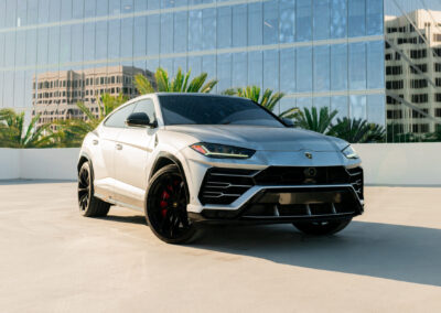 Silver Lamborghini Urus Rental